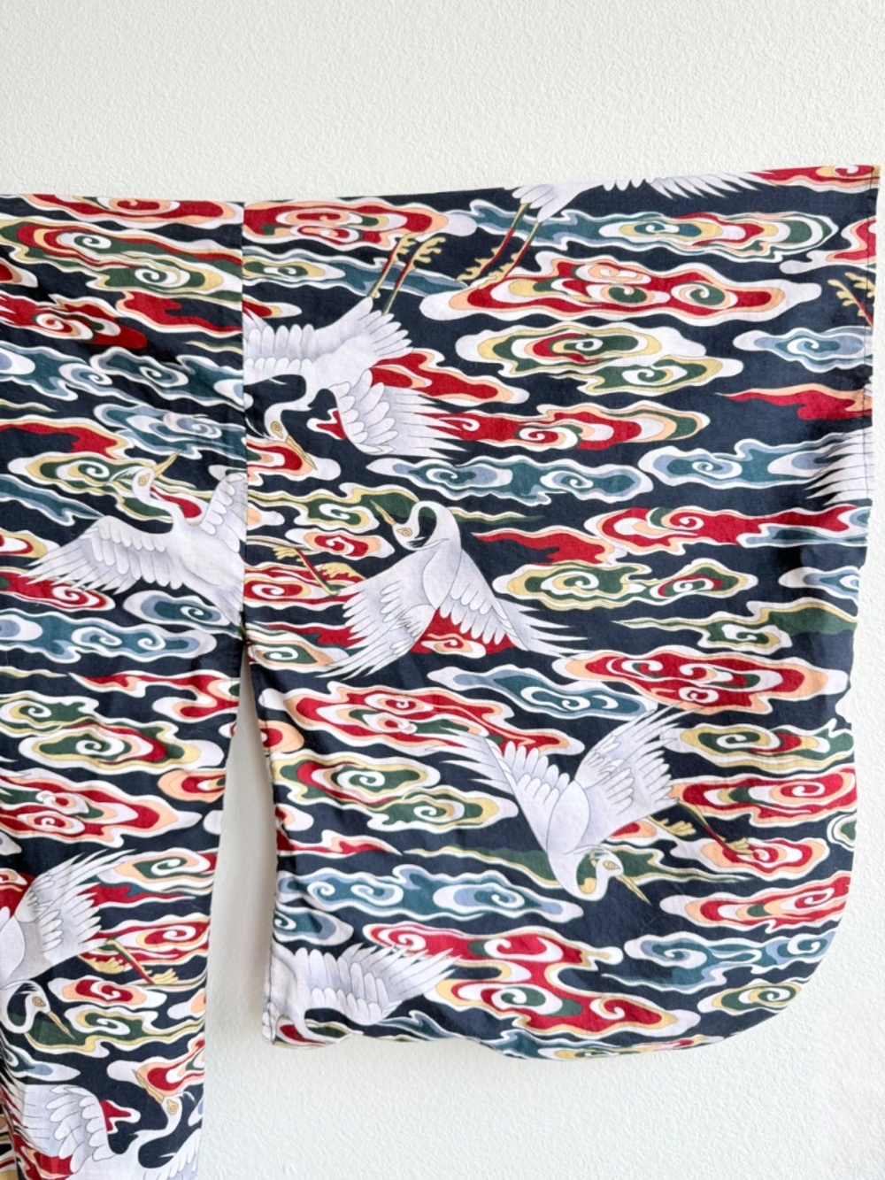 Smithsonian Bird Print Kimono Medium Maximalist Cotton Robe Resortwear